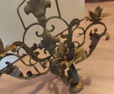 Amazing Wrought Iron Vintage Antique Candleabra