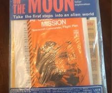 Vintage 1969 Apollo 11 Moon Landing Spacecraft Commander Briefing Kit - 100% Complete excellent cond