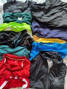 Mens running cycling tops bundle med large