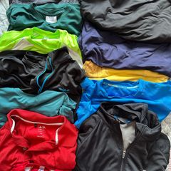 Mens running cycling tops bundle med large