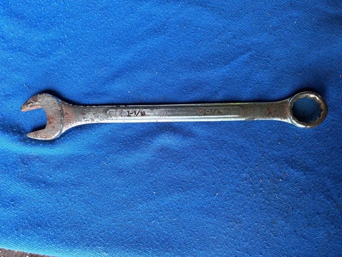Vintage combination spanner  1-1/16