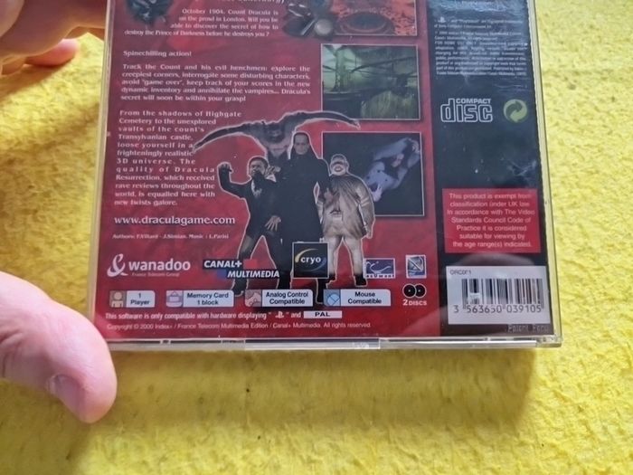 Dracula 2 The last sanctuary PlayStation1 Ps1 PlayStation2 Ps2 Games Original