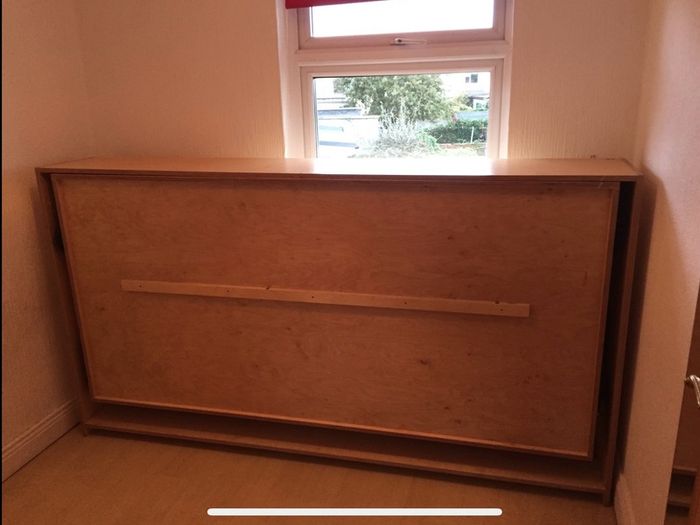 Single Murphy Bed / Fold Down Wall Bed / Solid Plywood / Very Sturdy
