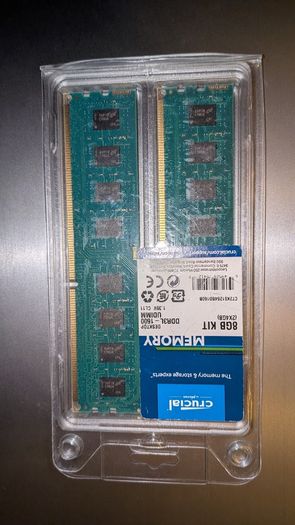 Crucial 8gb (2x4gb) Ddr3 1600mhz Ram - Pc3-12800