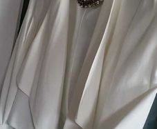 Per Una White Drape Lapel Jacket Sz 16UK