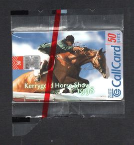 1998 Ireland 50 unit Kerrygold Horse Show Call Card (Schlumberger SC7) Mint in packaging