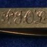 Vintage Aesthetic Tie Clip Gold English 9CT Front & Back Hallmarked Signed - 6,9g Image 5