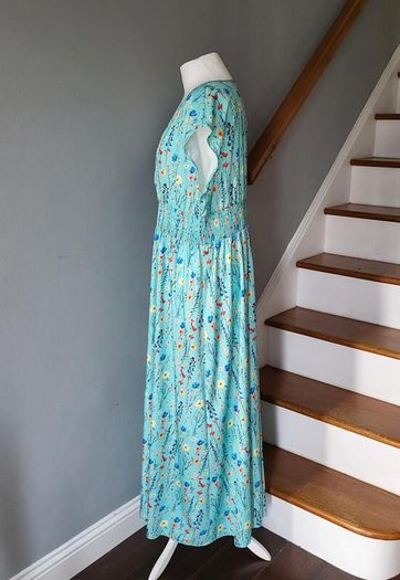 Powder blue summer maxi dress, Size 2XL / UK20, Brand new