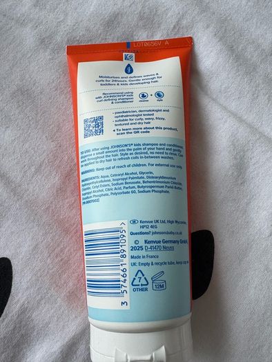 Johnsons kids combing cream 200ml