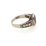 Vintage 925 Sterling Silver Black Onyx Signet Style Ring Image 6