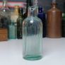 28 - Antique Sea Glass Cork Top Victorian Poison Bottle Image 2