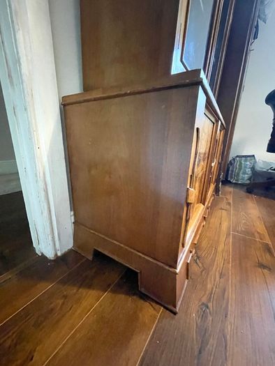 Vintage Tall Lockable Display Cabinet / Sideboard
