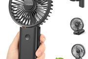 NEW SALE | Handheld Fan, Portable Hand Held Fan with 3 Speed, Mini Hand Fan 3000mAh Battery Operated, USB Rechargeable