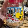 Vintage French Disney baby character glass canisters/jars x 2 Image 5