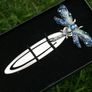 Art Deco Dragonfly Colorful Bookmark, Tea Party Favor, Teacher Gift Image 2