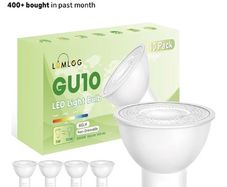 10 pack of GU10 LED lightbulbs 3000k warm white outdoor indoor bulbs porch