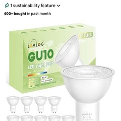 10 pack of GU10 LED lightbulbs 3000k warm white outdoor indoor bulbs porch