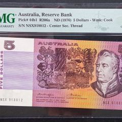 Australia | 5 Dollars | 1976 | P.44b1 | NSX 918812 | Choice UNC 64 EPQ