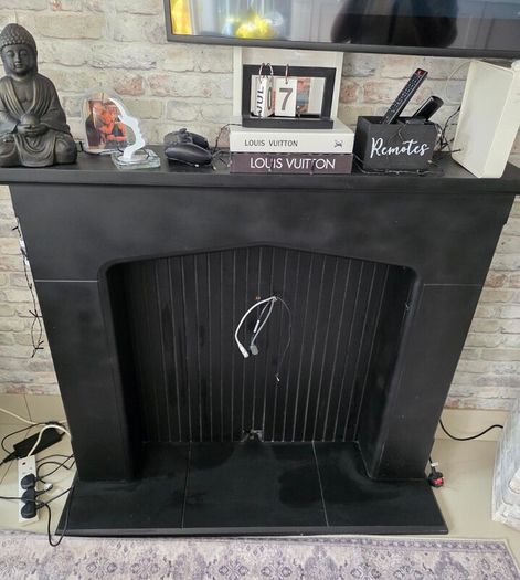 black fire surround
