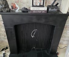 black fire surround