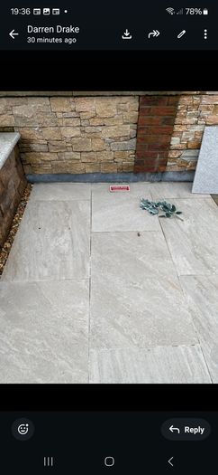 Outdoor 30x90)2cm) paving  tiles half price (17.28m2)