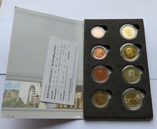 Vatican 2011 euro Euro Probe Essai pattern coins set with Creation of Adam 2 euro Bi-Metal Specimen