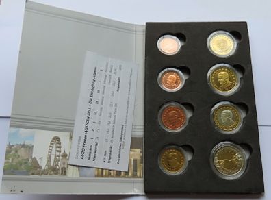 Vatican 2011 euro Euro Probe Essai pattern coins set with Creation of Adam 2 euro Bi-Metal Specimen