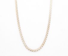 Vintage 925 Sterling Silver Flat Curb Chain