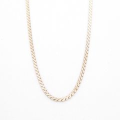 Vintage 925 Sterling Silver Flat Curb Chain