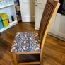 Solid oak dining table & 6 reupholstered dining chairs Image 9