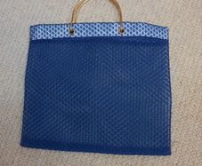 Vintage Mesh Blue Bag