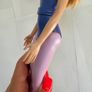 Hasbro 2016 G4 My Little Pony The Movie Rainbow Dash Brushable Hair approx. 6 Inches Dirty Damaged Her hair in some kind of glue Please see photos Image 2
