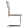 Cantilever Dining Chairs 6 pcs Cappuccino Faux Leather Image 4