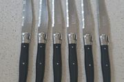 Laguiole Jean Dubost France Set of 6 Steak Knives