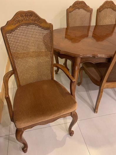 Dining table and chairs