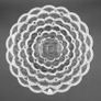 Orrefors Raspberry Pattern Clear Crystal Bowl and Candle Holder Image 2