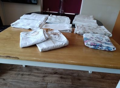 Baby bundle ( blankets, fleece, gown )