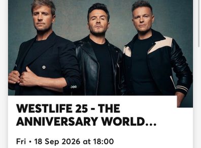 Westlife tickets