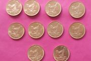 Ireland 1968  Set Of 10 Uncirclulated 1d Collector Coins