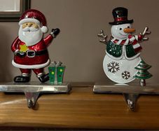 Chrome Christmas Stocking Hangers