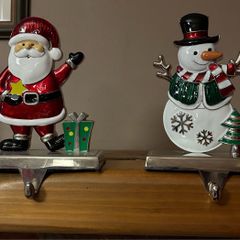 Chrome Christmas Stocking Hangers