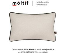 Oasis Rectangular Cushion - Cream/Green