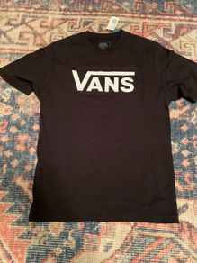 Vans Logo T-Shirt - Boys Large (Fits Small Men)  New with Tags
