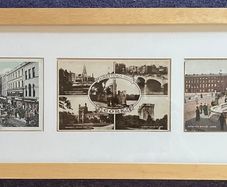 3 Old Postcards of Cork City, Framed Together