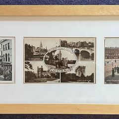 3 Old Postcards of Cork City, Framed Together