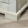 Wooden Dog Crate, Furniture Style Dog Kennel End Table w/ Lockable Door, Window, Grey and Natural Image 5