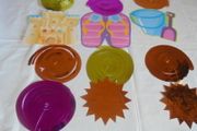 Hawaiian Fun Hanging Swirls x 9 for Sale
