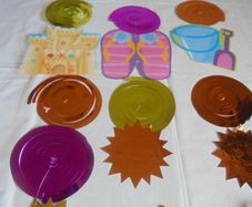 Hawaiian Fun Hanging Swirls x 9 for Sale