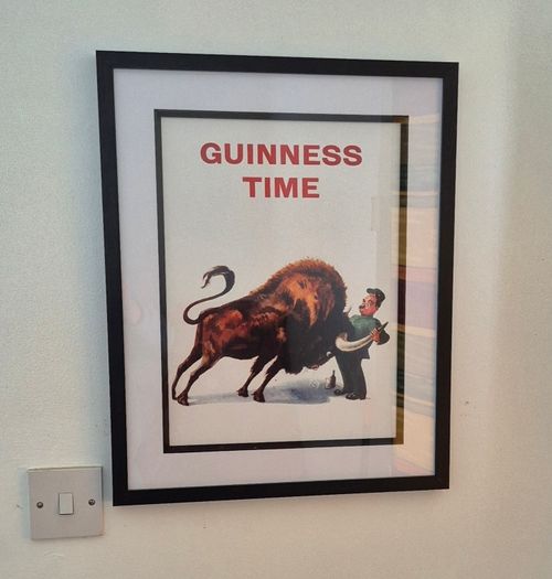 Framed Vintage Guinness Poster 1959 Bisontenary Edition 43cm x 53cm