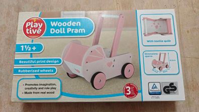 Brand new wooden doll pram